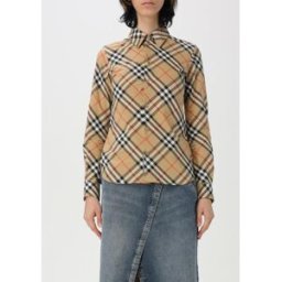 Burberry Camicia in cotone con stampa Vintage Check Nudo Taglia 8