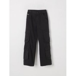Diesel Pantalone cargo in cotone Nero Taglia 8