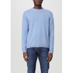Xc Maglia a girocollo in lana e cashmere Celeste Taglia 52