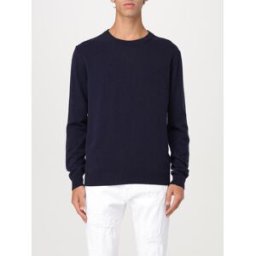 Dondup Maglia a girocollo in seta e cashmere Blue Taglia 54