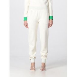 Bottega Veneta Pantalone in lana Bianco Taglia M
