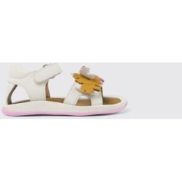Camper Sandalo Twins in pelle con applicazione Bianco Taglia 24