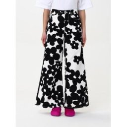 Marni Pantalone in cotone con stampa floreale Nero Taglia 44