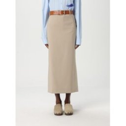 Moschino Gonna in lana vergine Sabbia Taglia 44