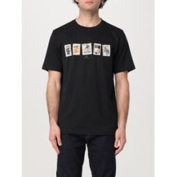 Paul Smith T-shirt in cotone organico con stampa grafica Nero Taglia L