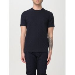 Emporio Armani T-shirt basic logata Blue Taglia S