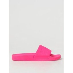 Moschino Sliders in gomma e pelle sintetica Rosa Taglia 35