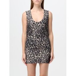 Blumarine Top in misto lana animalier Marrone Taglia L
