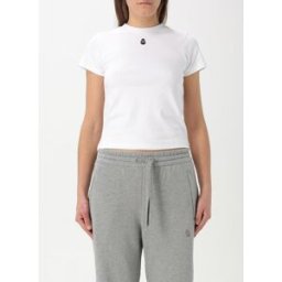 Mcqueen T-shirt basic in cotone con logo Bianco Taglia 42