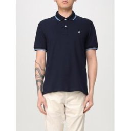 Brooksfield Polo basic in misto cotone Blue Navy Taglia 54