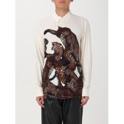 Just Cavalli Camicia in cotone con stampa Bianco Taglia 48