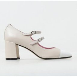 Carel Paris Mary Jane Cherry in nappa con fibbie Beige Taglia 39
