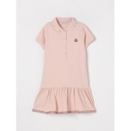 Moncler Abito a polo in cotone Rosa Taglia 10