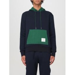 Thom Browne Felpa con cappuccio in cotone Blue Taglia 2