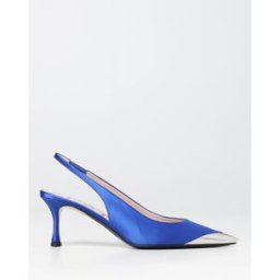N° 21 Pump N°21 in raso Blue Taglia 41