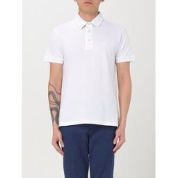 Etro Polo con logo Pegaso in cotone Bianco Taglia S