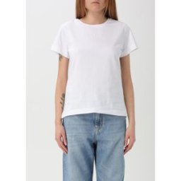 Pinko T-shirt basic in cotone Bianco Taglia M