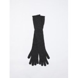 Moschino Guanti di lana lunghi Grigio Taglia M