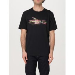 Paul Smith T-shirt in cotone organico con stampa grafica Nero Taglia S