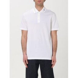 Versace Polo in cotone con logo Medusa Bianco Taglia L
