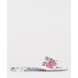 Dolce&Gabbana Mules in gomma con stampa floreale Rosa Taglia 36