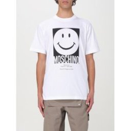 Moschino T-shirt in cotone con stampa Bianco Taglia S