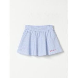 Golden Goose Gonna a righe con logo Blue Taglia 8