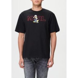Lagerfeld T-shirt con stampa Disney Nero Taglia XXL