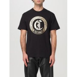 Just Cavalli T-shirt in cotone con stampa logo Nero Taglia M