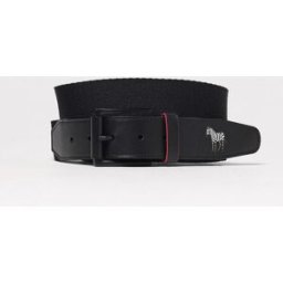 Paul Smith Cintura in nylon e pelle Nero Taglia 90