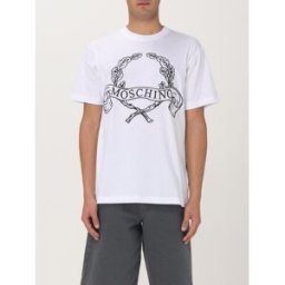 Moschino T-shirt con stemma logo Bianco Taglia L
