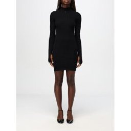 Courrèges Abito in cotone stretch Nero Taglia S