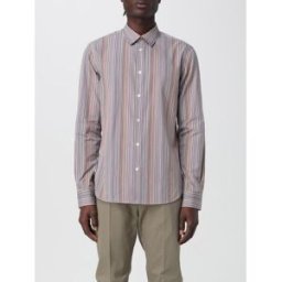 Paul Smith Camicia in popeline con righe multicolor Fantasia Taglia S
