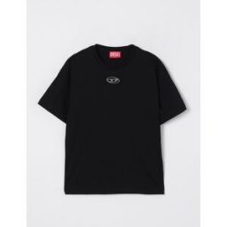 Diesel T-shirt Oval D in cotone Nero Taglia 10