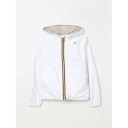 K-Way Giacca a vento con cappuccio Bianco Taglia 4