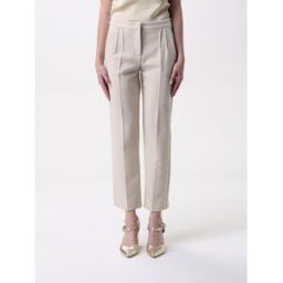 Patrizia Pepe Pantalone classico in crêpe Sabbia Taglia 44
