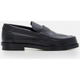 Mcqueen Mocassino in pelle stampa lucertola Nero Taglia 40
