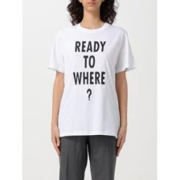 Moschino T-shirt "Ready to where" Bianco Taglia 40