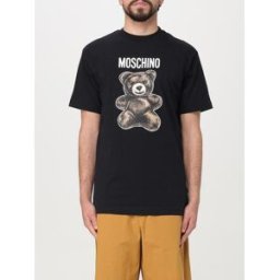 Moschino T-shirt in cotone con logo teddy Nero Taglia XL