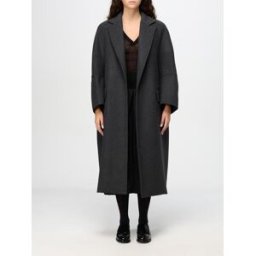 Max Mara Cappotto in misto lana Grigio Taglia 38
