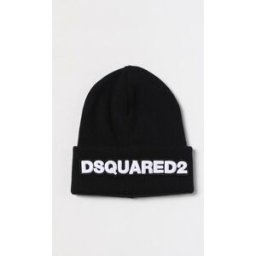 Dsquared2 Cappello in lana con logo ricamato Nero 1 Taglia OS