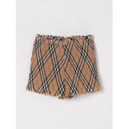 Burberry Shorts in cotone elasticizzato check Beige Taglia 8
