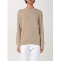 Boss Pullover in maglia di cotone Beige Taglia L