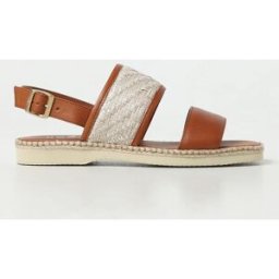 Hogan Sandalo H660 in pelle e rafia Cuoio Taglia 41