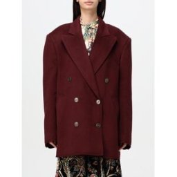 Etro Caban doppiopetto in lana Rosso Taglia 36