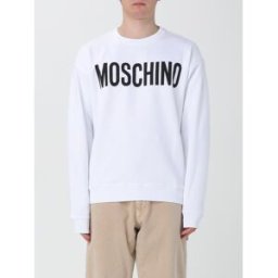 Moschino Felpa in cotone Bianco Taglia 48