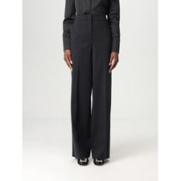 Max Mara Pantalone classico in cotone stretch Nero Taglia M