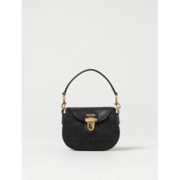 Moschino Borsa mini in tessuto jacquard e pelle Nero Taglia OS