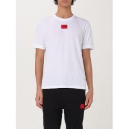 Hugo T-shirt basic con mini logo Bianco Taglia XXL