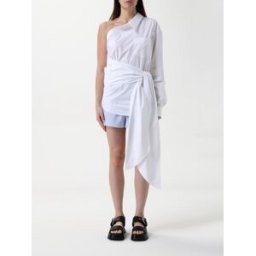 Moschino Camicia destrutturata in cotone stretch Bianco Taglia 42